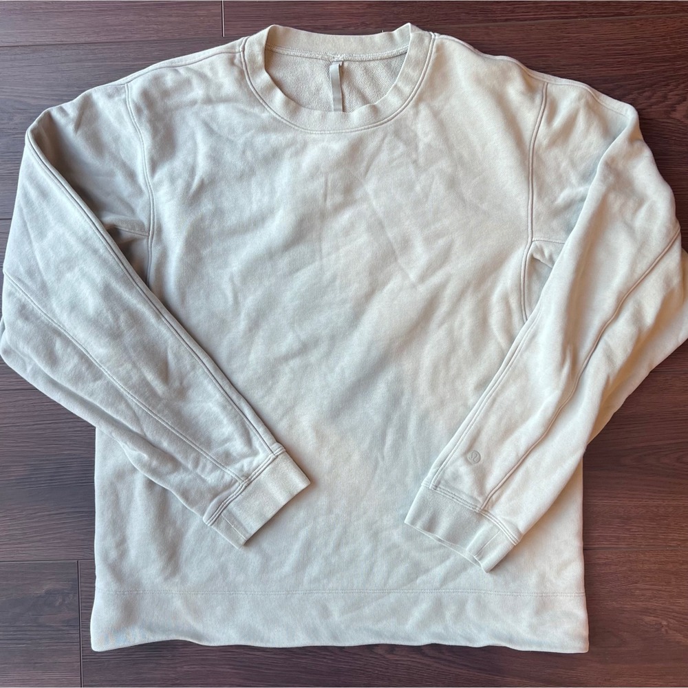 Lululemon French Terry Crewneck Sweatshirt Sage Green Long Sleeve Pullover